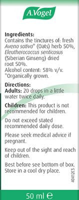 Ginsavena 50ml Extract of freshly harvested Avena sativa herb and Eleutherococcus